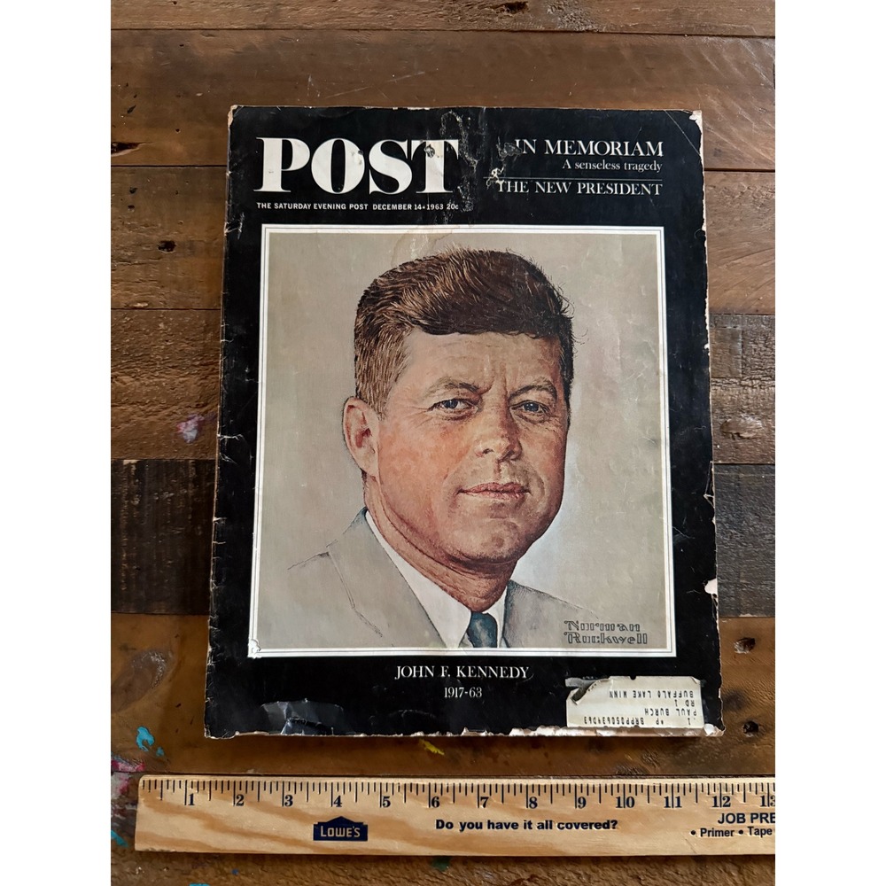 Saturday Evening Post Dec 14 1963 JFK John F Kennedy Norman Rockwell Cover